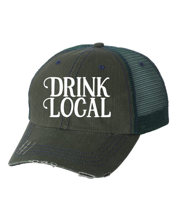 Drink Local Embroidered Hat