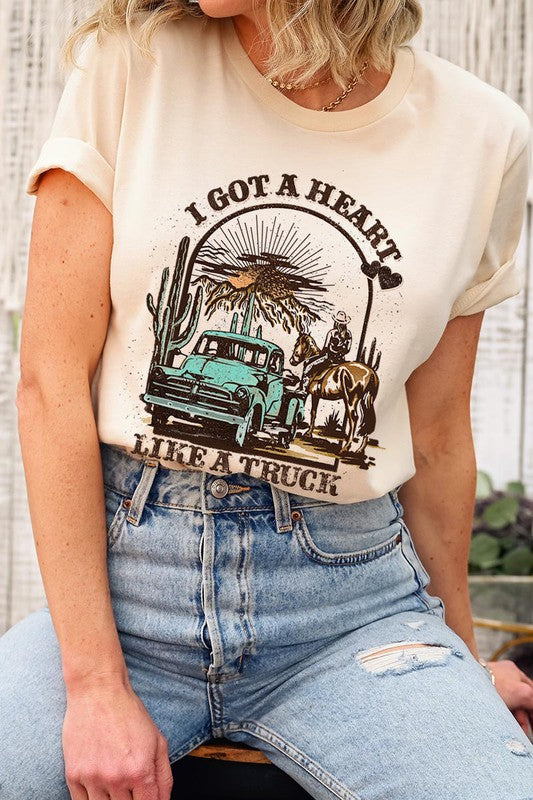 HEART LIKE A TRUCK TEE