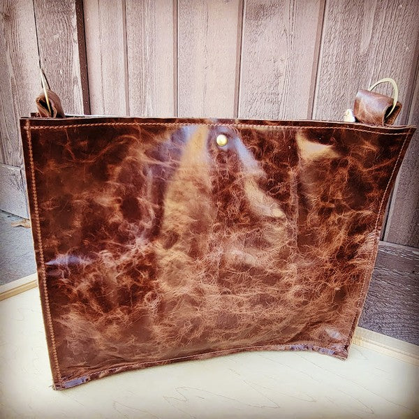 Box Handbag w/ Turquoise Laredo no fringe