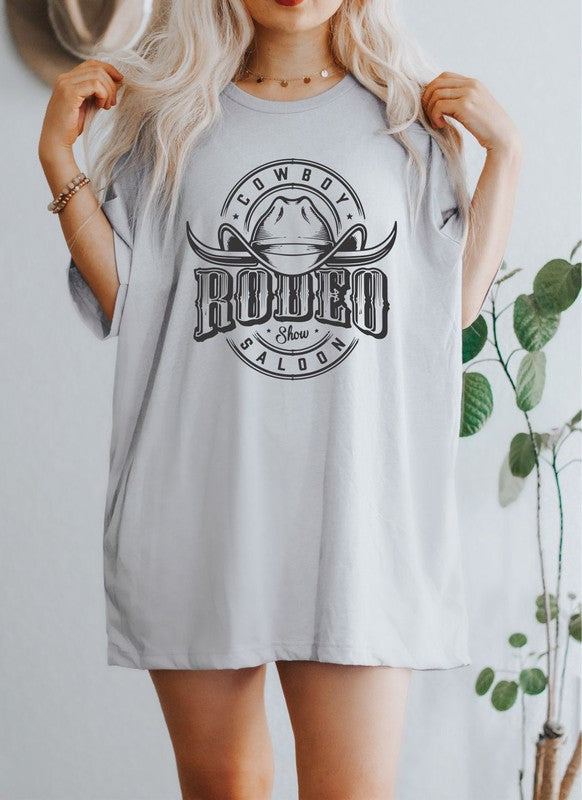 Cowboys Saloon Rodeo Show Graphic Boutique Tee