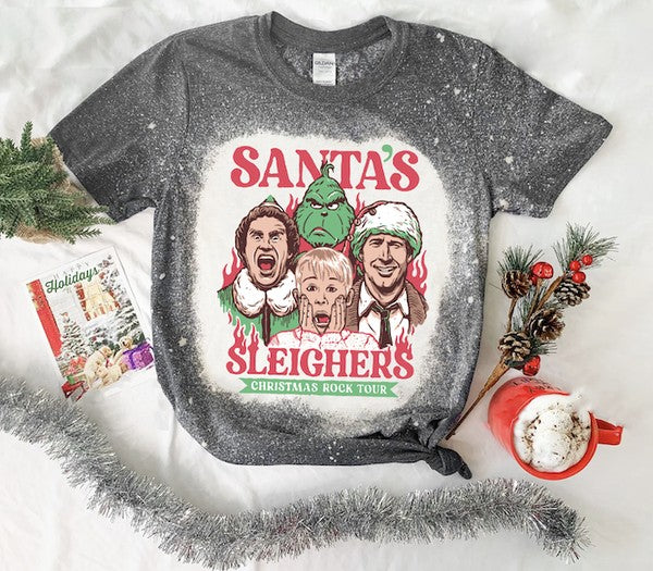 Santa's Sleigher Christmas Graphic Tee