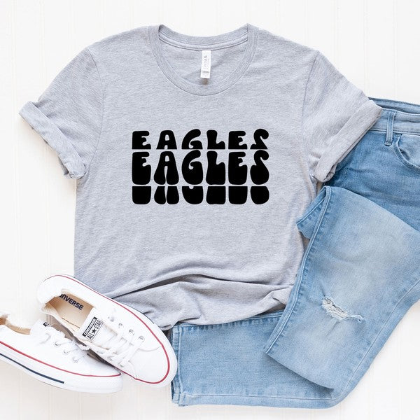 Eagles Bubble Stacked Short Sleeve Tee
