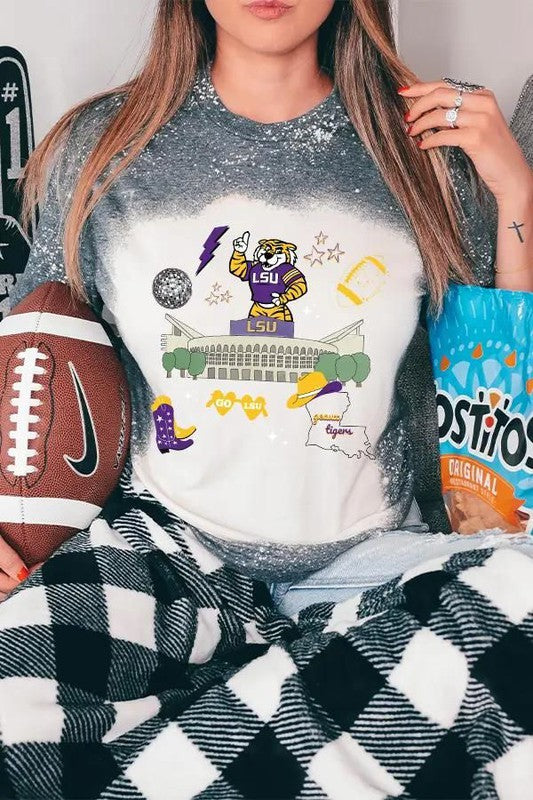 LSU Collage Graphic Tee