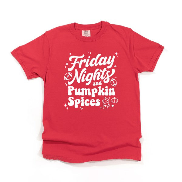 Friday Nights and Pumpkin Spices Garment Dyed Tee