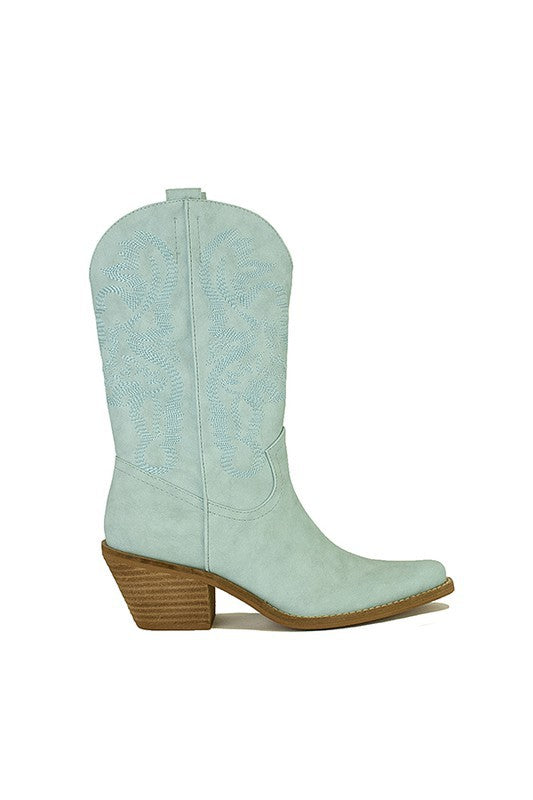TURQUOISE COWBOY BOOTS