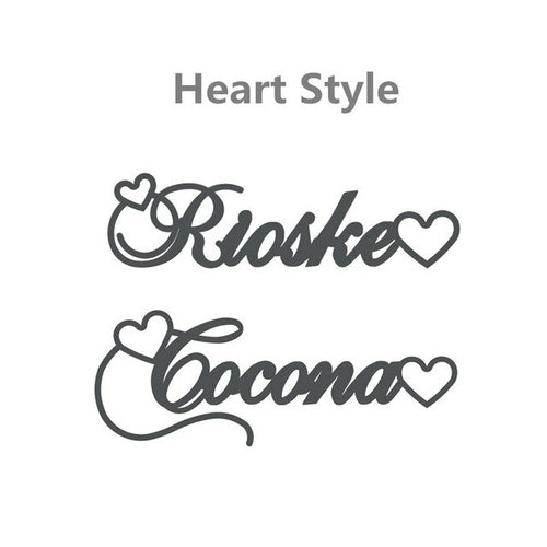 Stainless Steel Personalized Jewelry Alison Font